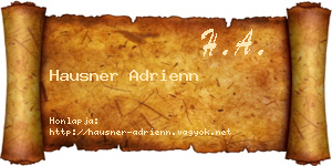Hausner Adrienn névjegykártya